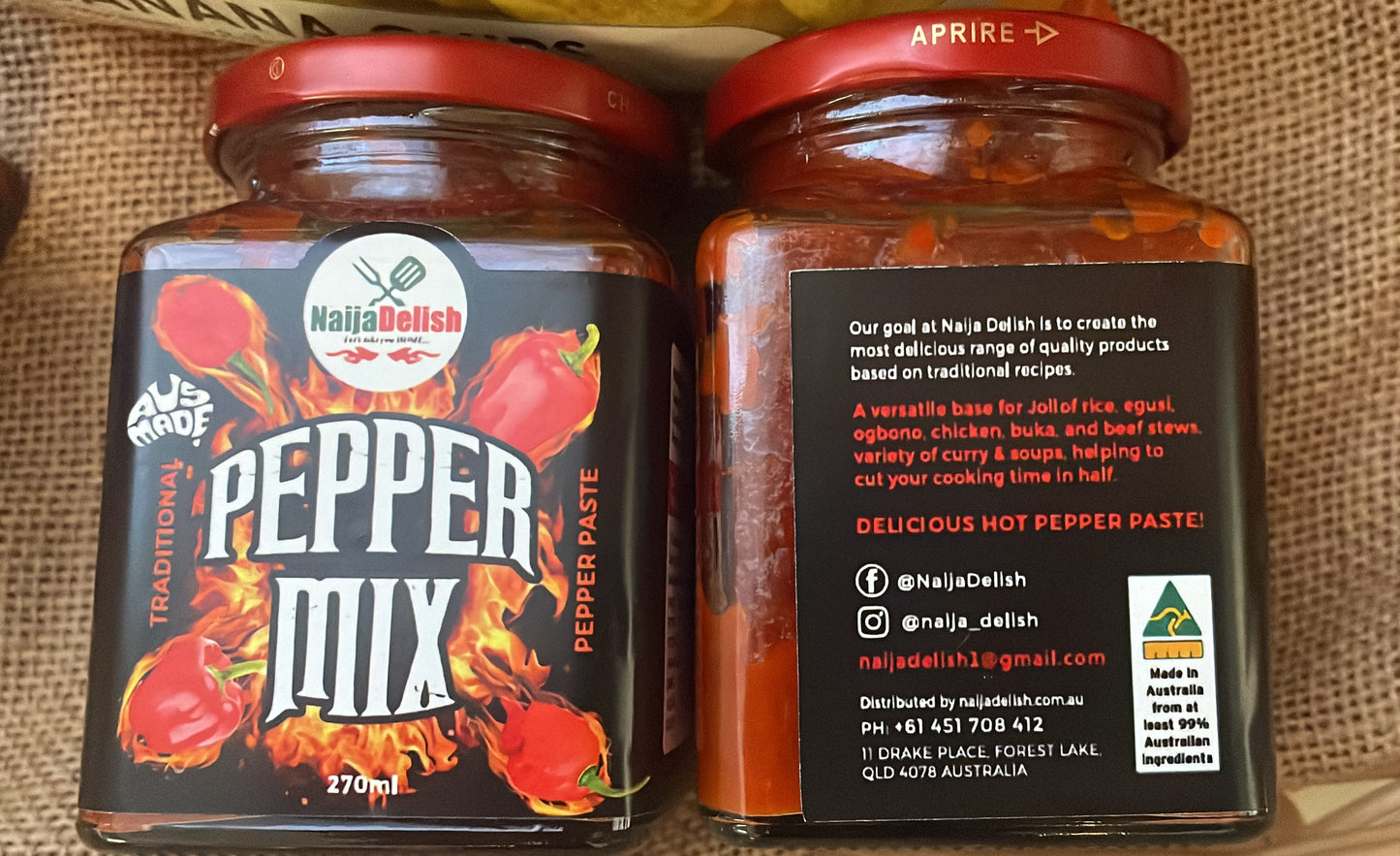 Favu Pepper Mix Sauce 270ml jar